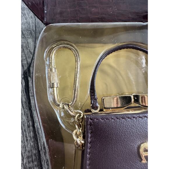 Vintage NEW Etienne Aigner Mini Miniatures Purse Bag Keychain Charm Accessory - Picture 8 of 10